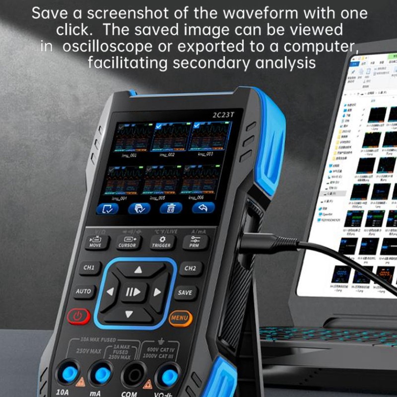 Oscilloscope Multimeter Waveform Generator 3 in 1 Handheld Digital Signal
