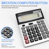 Desk Calculator 12 Digit Extra Large LCD Display, Touch Comfortable