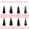 Claw Ponytail Extension Hair Piece Elastic Drawstring Synthetic Hair Ponytail