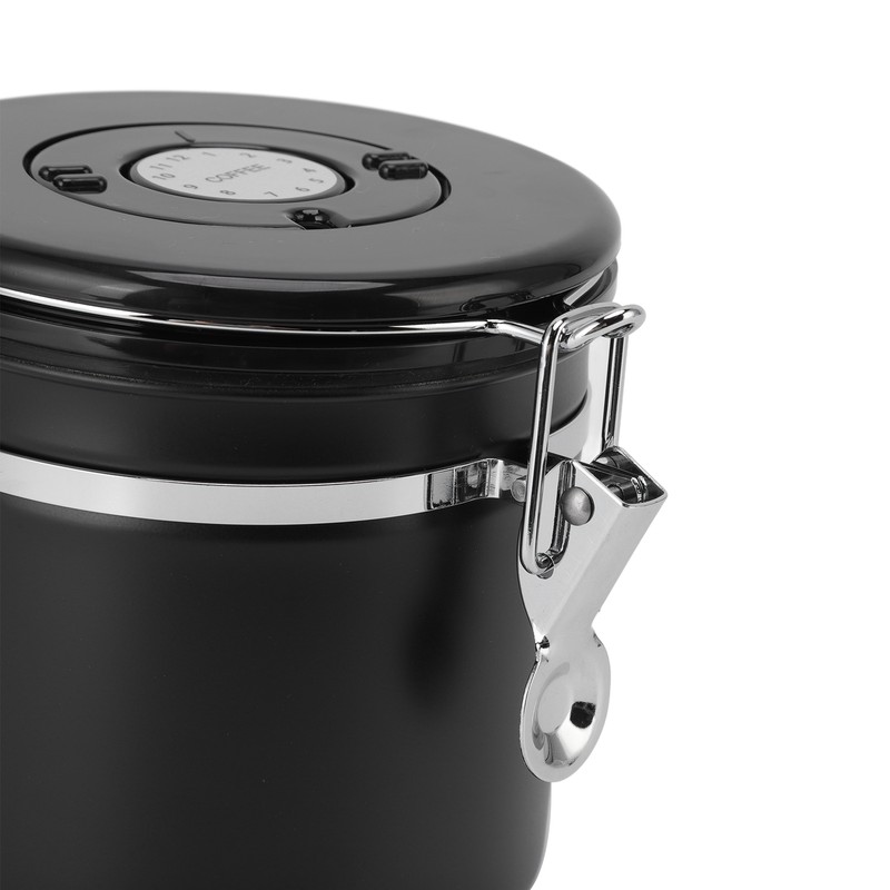 1.2L Coffee Canister Stainless Steel Sealing Storage Jar Food Storage