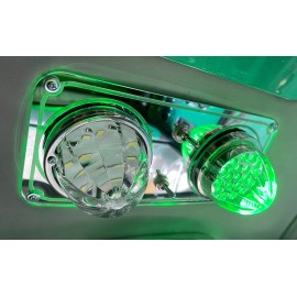 Florida's Finest Custom Work Peterbilt 389 379 Dome Lights Framed Style Purple Led Lights Color