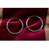 WINDALF Arion Large Creole Earrings Diameter 3.7 cm Silver Hoop