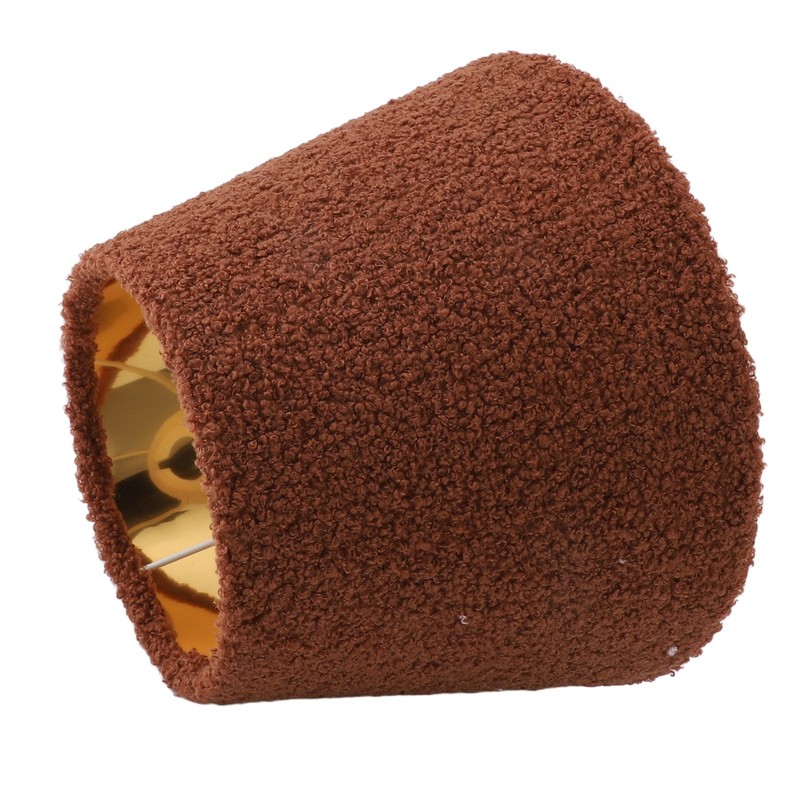 Table Lamp Shade Plush Cloth Tapered Simple Exquisite Lampshade for
