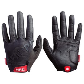 Hirzl Grippp Tour 2.0 Full Finger Unisex Cycling Gloves (Black, Large/9)
