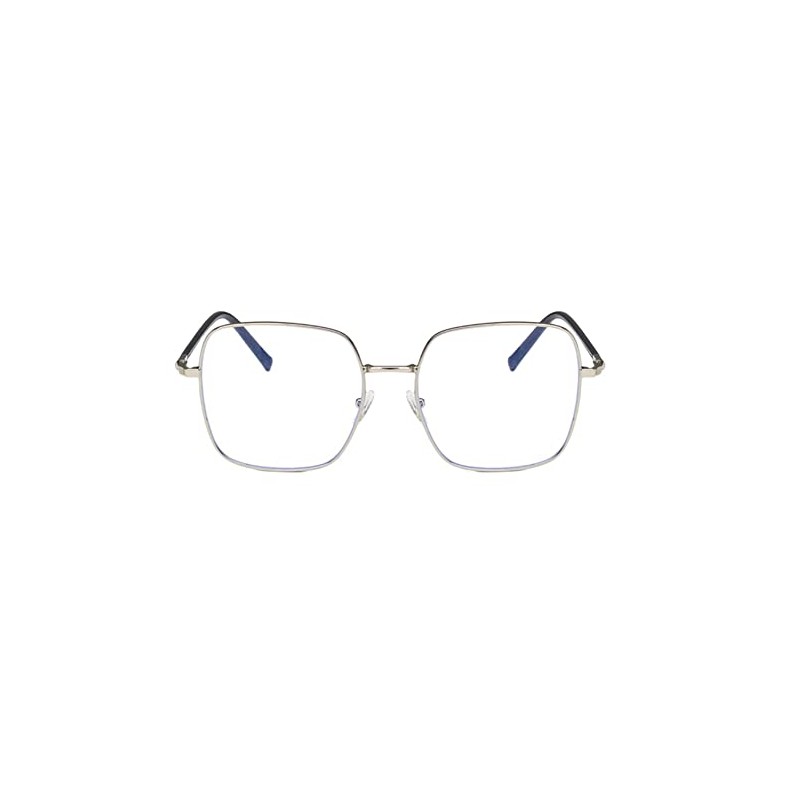 Shiratori Classic woman's metal big face nerd glasses frame Clear