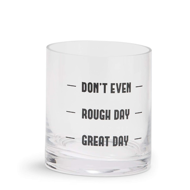 Two's Company "Don't Even" Double Old Fashion Glass In Gift