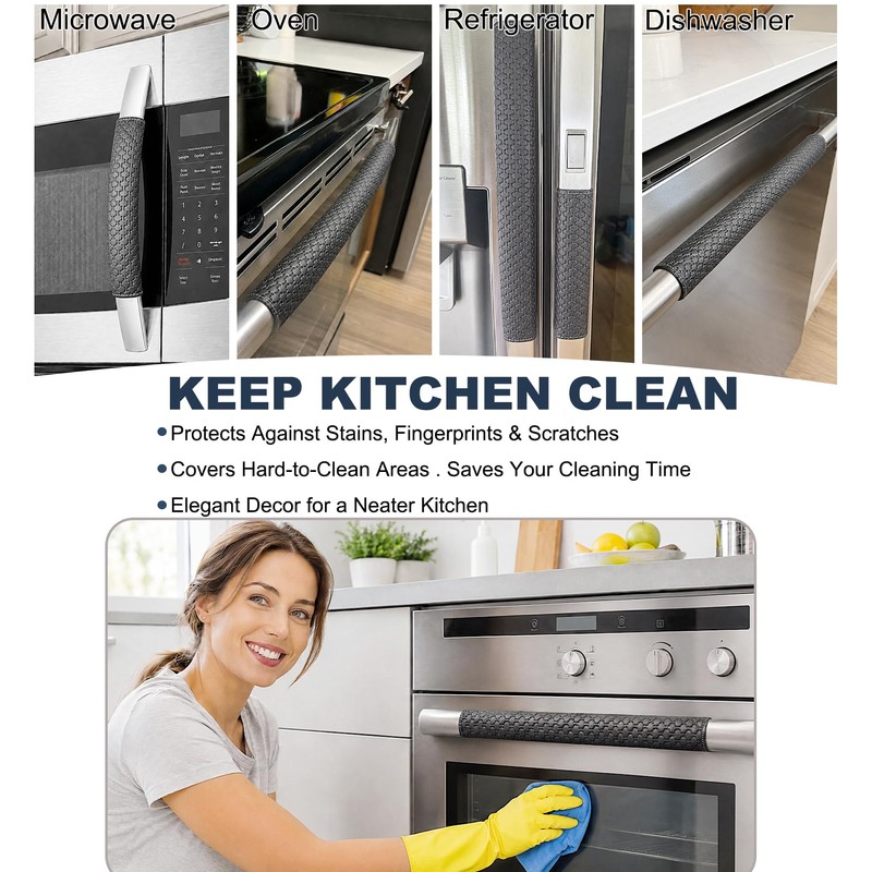 NEYARO Refrigerator Door Handle Covers, 5 PCS, Non-Slip Performance Appliance