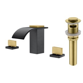 Widespread Bathroom Faucet S1408W-MG + Pop Up Drain S7304BG