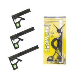 JAGTRADE Square Multifunctional Combination Circle Center Ruler Square Protractor Mobile Ruler for Woodworking Metal Working