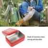 SOS Case, SOS Lifesaving Stainless Steel Container for Survival Kit