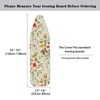 Darisoco Pink Floral Ironing Board Cover with Thick Padding Fits