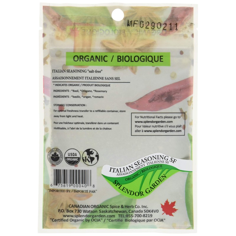 Splendor Garden Organic Chef Picks 5 Pack Sampler - 150