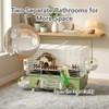 NANABIMIC 18.5" Bite-Proof Metal Hamster Cage, Fully Equipped, Easy Clean