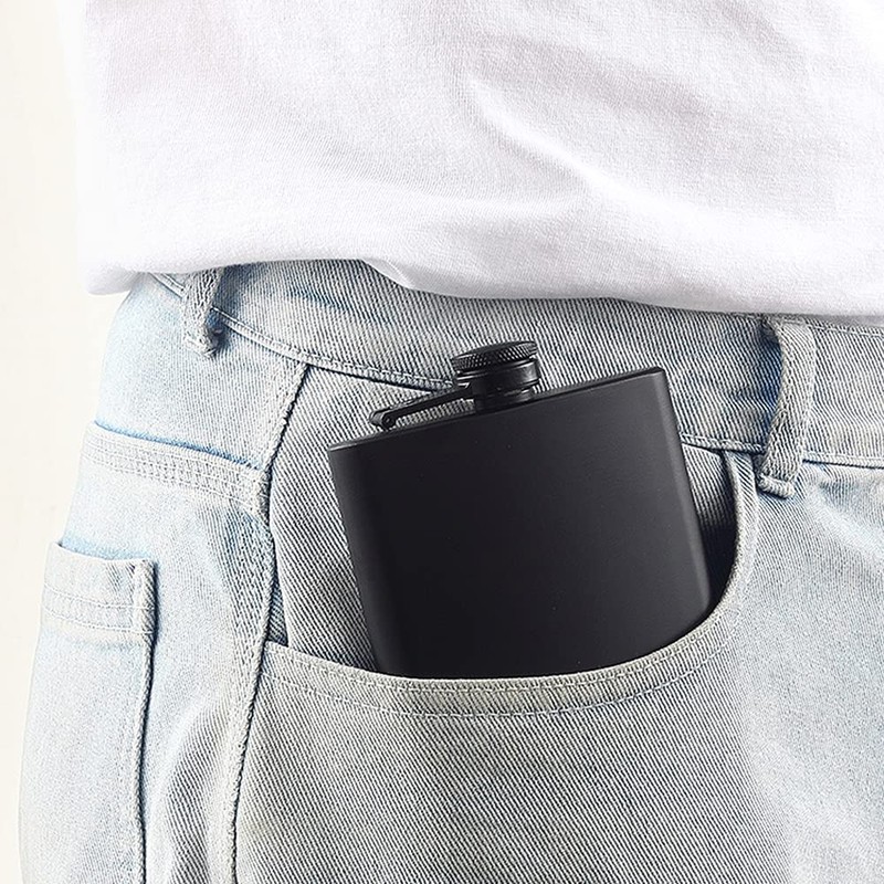 FYL 12 Oz 18/8 Stainless Steel Hip Flask for Liquor