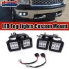 sinocea0 For 2014-2015 Chevy Silverado 1500 Hidden Bumper LED Fog