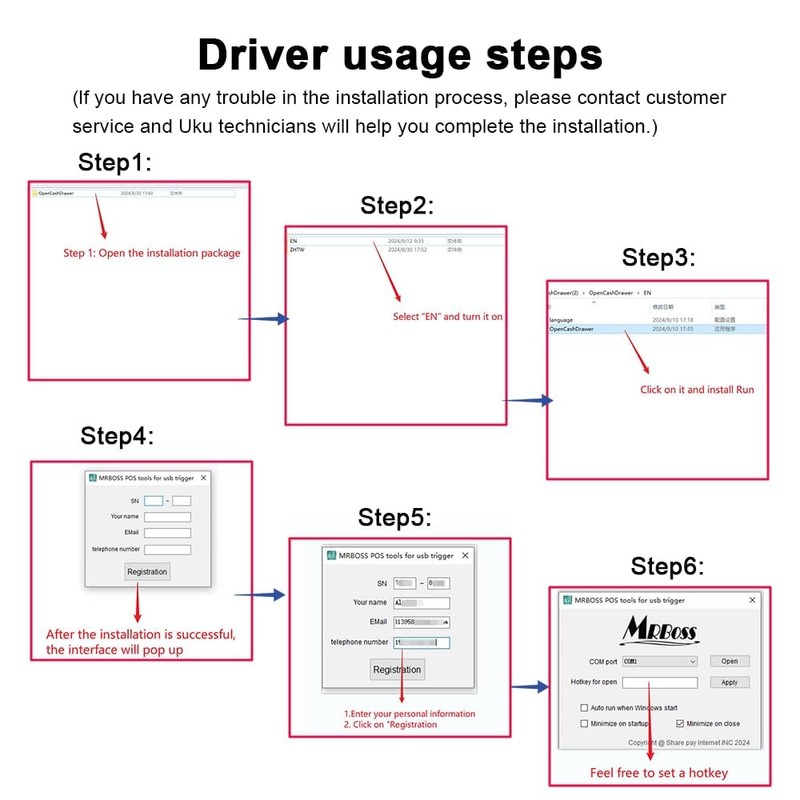 USB Cash Drawer Trigger, Suitable for Direct Connection to PC.