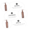BUGUUYO Shampoo Pump Bottle Shower Gel Bottle Stainless Steel Household