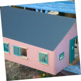 Kisangel 6Sheets Miniature Roof Tiles Simulation Roof Tiles for DIY Model Buildings Table and Dollhouse Decoration Realistic Design for Creative Projects