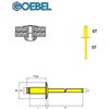 GOEBEL® - 250 x Blind Rivets Steel (Diameter x L)