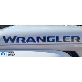 Mopar 18-23 jeep WRANGLER hood decal sticker rubicon willys gladiator JT JL BLUE