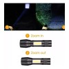 yunlong 5 Pzas Minilinterna Portatil Led,zoom,recargable,luz Lateral
