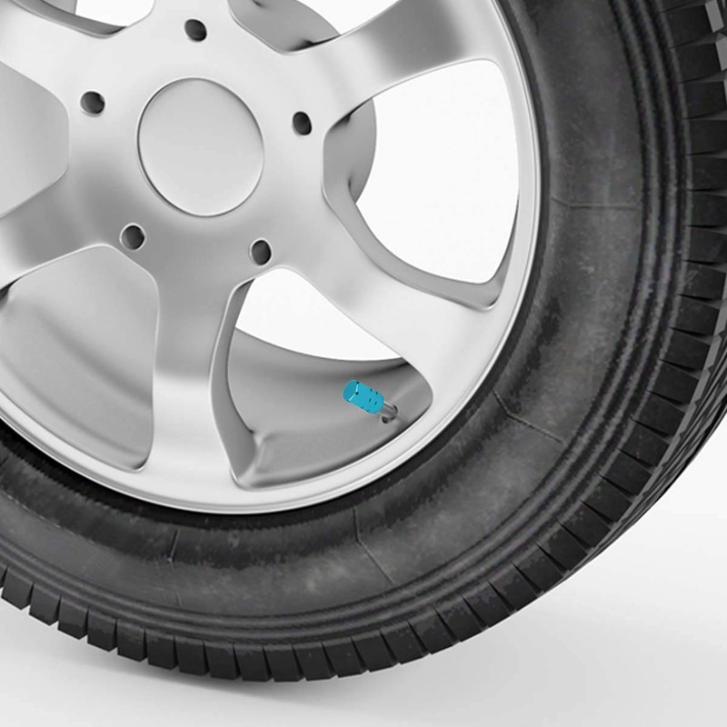 Winka 5 Pcs Aluminum Hexagon Style Wheel Tire Valve Stem