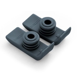 1 Pair Durable Ski Glides for Drive Walkers (Gray)