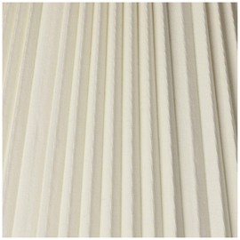 Eggshell Pleated Large Empire Lamp Shade 9" Top x 17" Bottom x 11.75" High x 12.25" Slant (Spider) Replacement with Harp and Finial - Springcrest