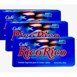 Rico Rico Cafe Rico Rico 8 oz vac  Pack of 3
