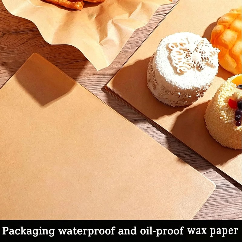 200 Pcs Parchment Paper Baking Sheets with 1 Small Pastry