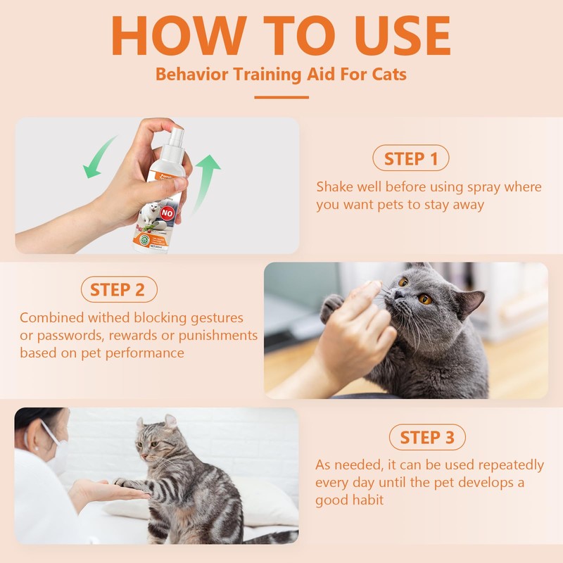 Cat Deterrent Spray - Effective Stop Chewing for Behavior Training,