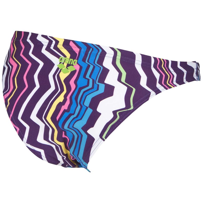 arena Women's Zig Zag MaxLife Bottom, Purple-Leaf, 26