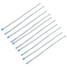 sourcing map 0.5mm Pitch 8P AWM 20624 80C 60V VW-1 Flexible Flat Cable 200mm 10Pcs