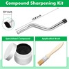 Dunkive Compound Sharpening Kit, Reel Lawn Mower Sharpening Kit Compatible