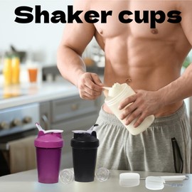 ZDL Eiwei? Shaker,2pcs Protein Shaker,Shaker-Flasche F1r Proteinpulver,Shaker f1r Eiwei? Sportgetr?nke,Auslaufsicher,Mit Messskala Zum Einfachen Dosieren Sp1Lmaschinengeeignet,Bpa-Frei
