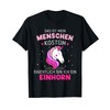 Funny People Costume Unicorn for Carnival Fancy Dress T-Shirt, black