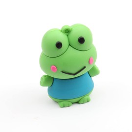 Hsthe Sea USB Flash Drive, 32G Cartoon Cute Pattern USB 2.0 High Speed Memory Stick Thumb Memory Disk Portable Drive for Data Storage (Frog)