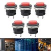 SYOWADA 5Pcs SPST Momentary Push Button Switch, AC250V/3A AC125V/6A Mini