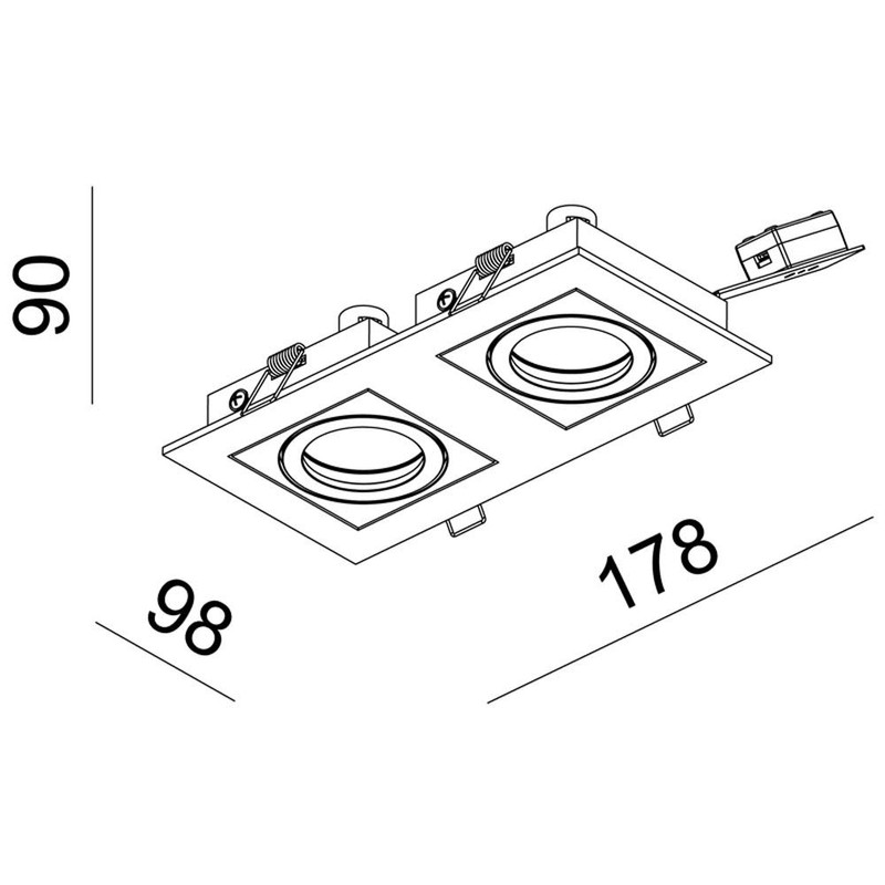 Deko-Light Recessed Ceiling luminaire, Kardan II, Voltage Constant, 12V AC/DC,