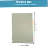 DOITOOL 10pcs Tab Dividers Transparent Index Boards for Organizing Notebooks