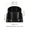 PATIKIL 4" Duct Connector Flange, 2 Pack Dryer Vent Wall