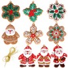 Paquete de 9 adornos de Navidad de copo de nieve