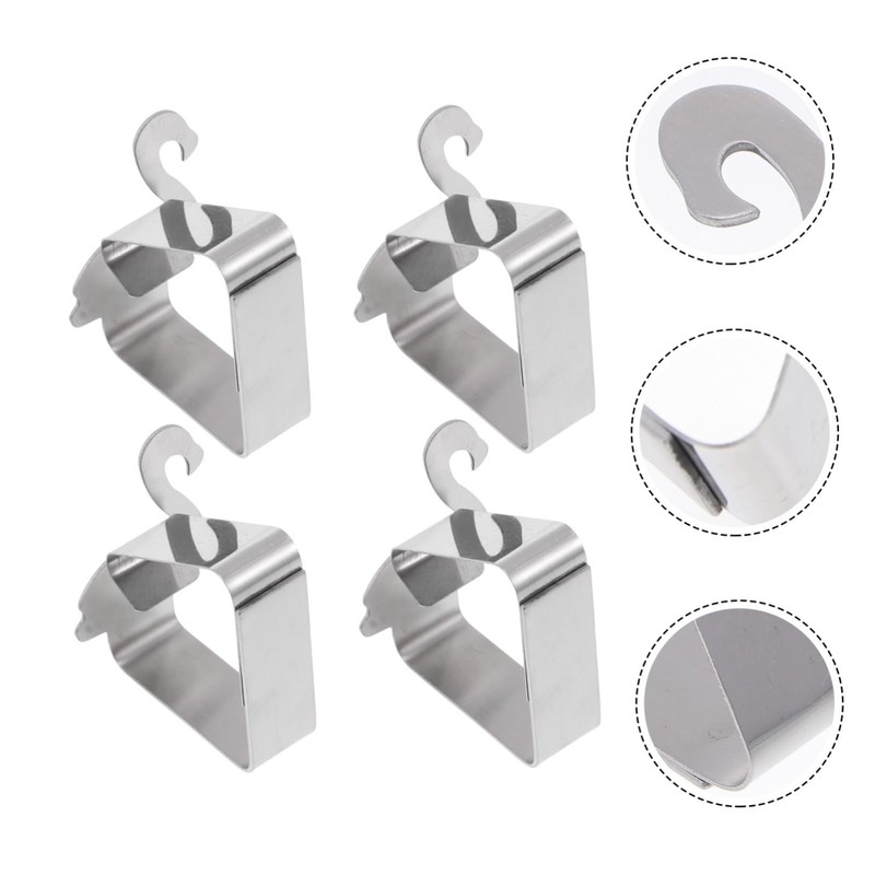 Ciieeo 2sets Adjustable Non Skid Tablecloth Clips Slip Table Cover
