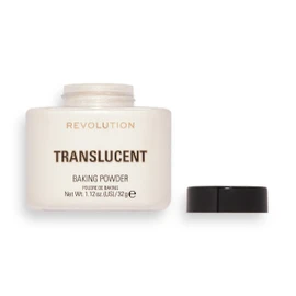 Revolution Beauty London, Loose Baking Powder, Prolongs Makeup Wear, Setting Translucent, For All Skin tones, 32g