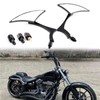Black 8mm/10mm Motorcycle Spear Blade Rear View Side Mirrors for