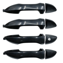 DUZFOREI 6921102902/6921202902 4 Pcs Door Handle, Replacement for Toyota Corolla 2014-2019 Front/Rear/Left Driver/Right Passenger Side Door Pull Handle, Side Door Handle Smooth Black