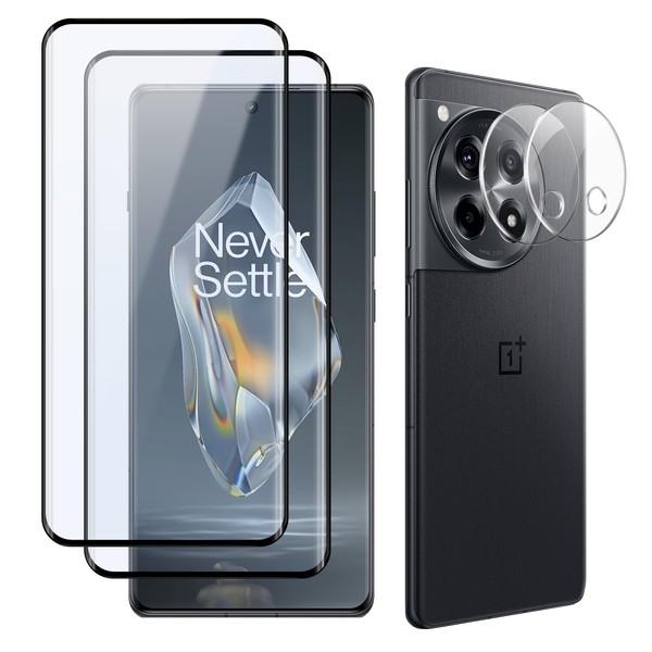 MokaZii Tempered Glass Screen Protector Compatible with OnePlus 12R 5G,