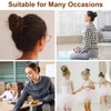 32 Pieces Hair Net Bun Blonde Invisible Hair Nets Hair