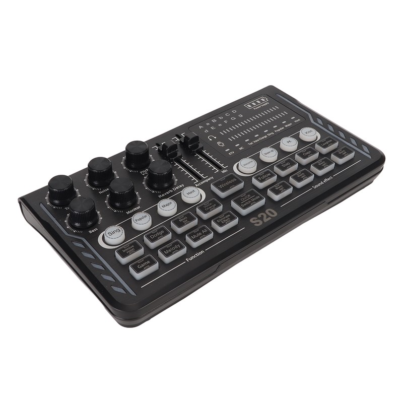 BT5.0 Wireless Sound Card Noise Reduction Modes Adjustable Sound Mixer