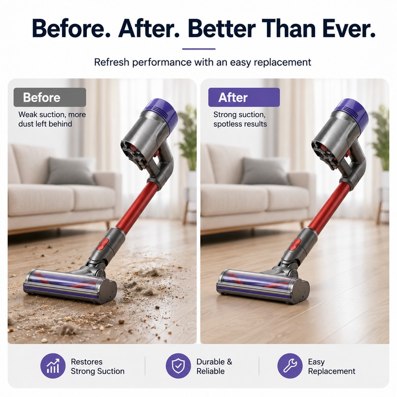 Dust Bin Replacement for Selected Dyson V7 V8 Vacuums –